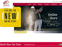 Tablet Screenshot of cranburygolf.com
